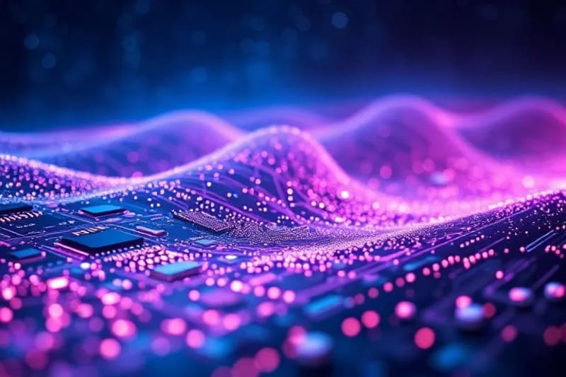 Abstract visualization of gravitational waves and computational grids