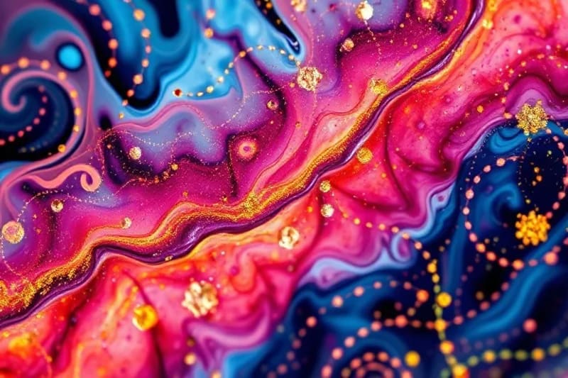 Microscopic view of gut bacteria interacting with the intestinal lining, influencing brain signals
