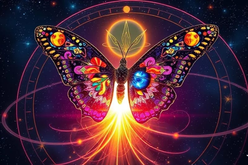 Abstract depiction of inner growth and evolution