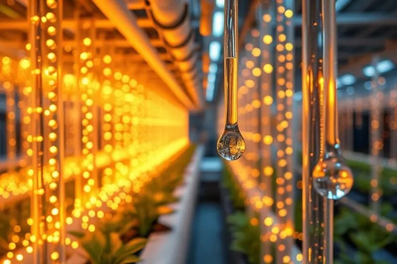 Macro photography of intricate micro-filtration systems and hydroponic tubes