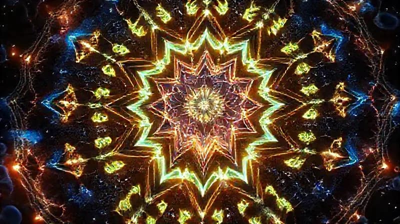 Microscopic view of human cells undergoing repair and regeneration, surrounded by subtle, shimmering energy fields representing therapeutic sound frequencies.