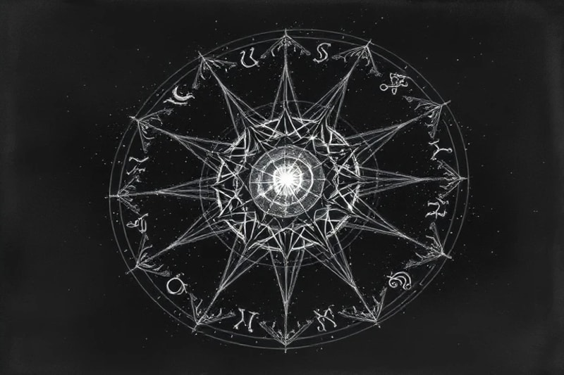 Interconnected geometric patterns representing universal consciousness