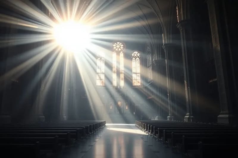 Red de neuronas y símbolos espirituales
