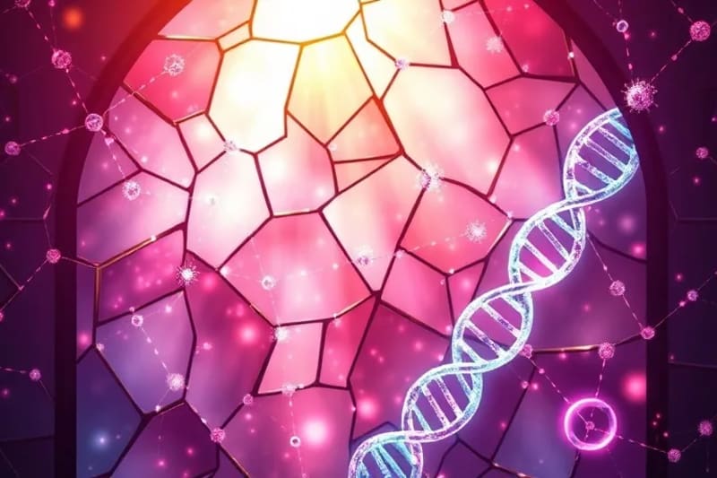 Redes neuronales y moleculares interconectadas en un modelo 3D