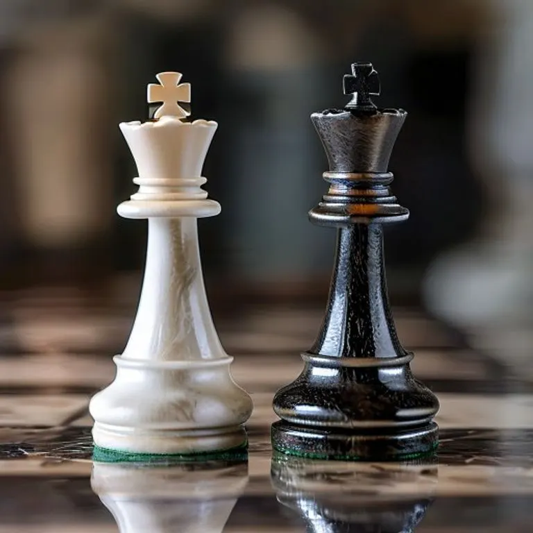 Piezas de ajedrez simbolizando la estrategia y dinámica en las relaciones