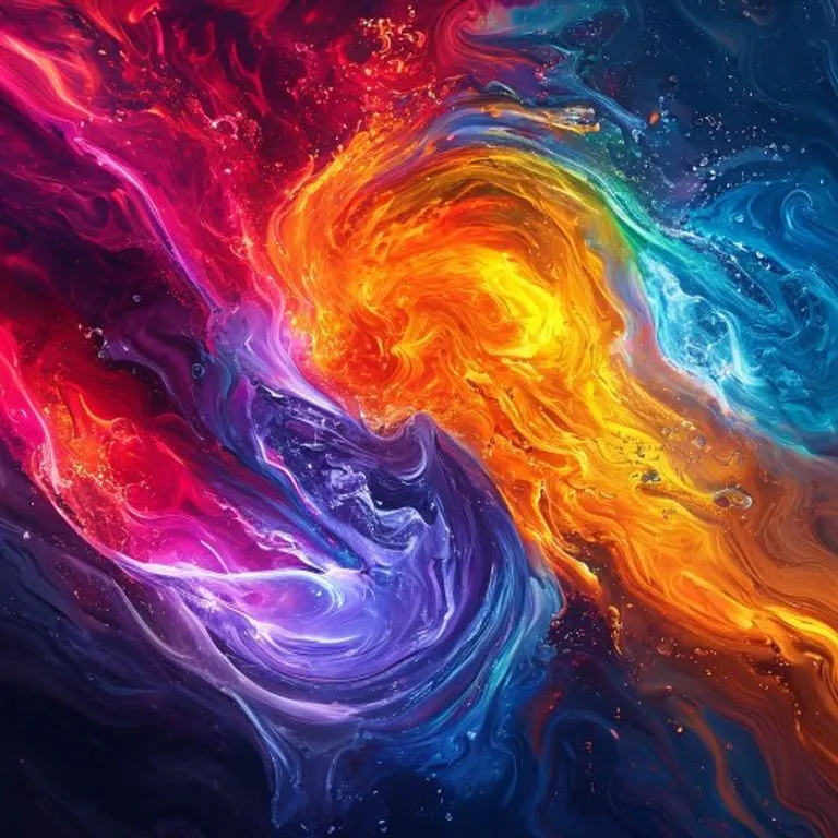 Representación abstracta y armoniosa de los Cinco Elementos chinos