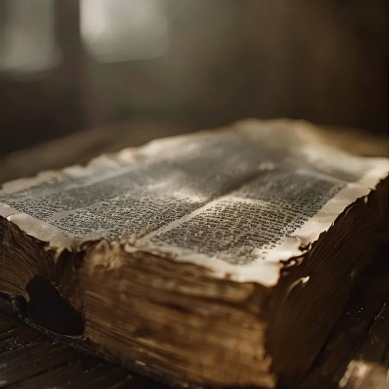 Detalle de una Biblia abierta con luz tenue, simbolizando la guía espiritual y la esperanza.