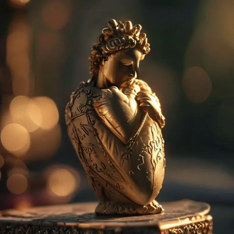 Manos en actitud de oración sosteniendo una imagen o representación del Sagrado Corazón de Jesús, simbolizando la devoción y la entrega personal.