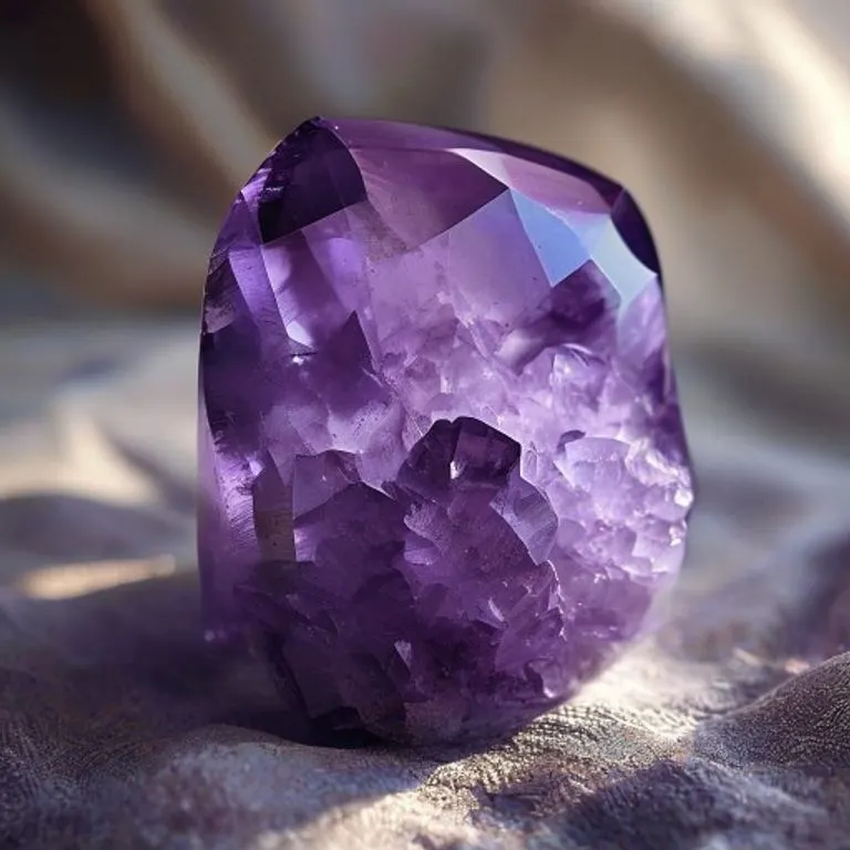 Una mano sosteniendo delicadamente una drusa de amatista de tonos violeta, simbolizando calma y conexión espiritual en la práctica de sanación.