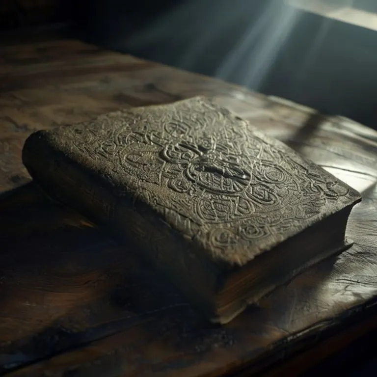 Un antiguo libro abierto con páginas iluminadas por una luz etérea, simbolizando la revelación divina y el conocimiento que el Espíritu Santo otorga.