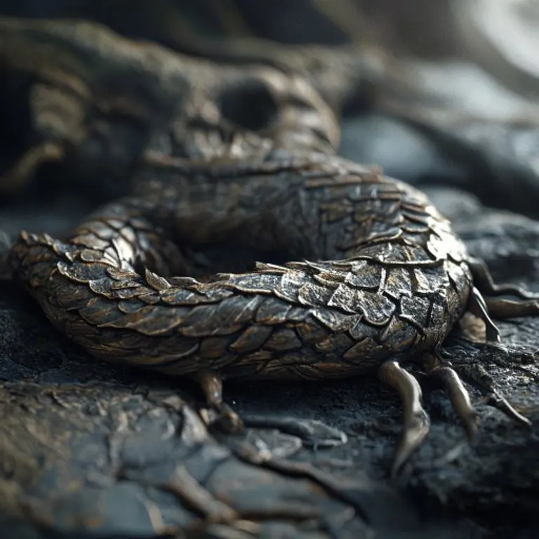 An ancient wooden root, intricately carved, symbolizes the deep-rooted growth and visionary nature of the Wood Dragon.