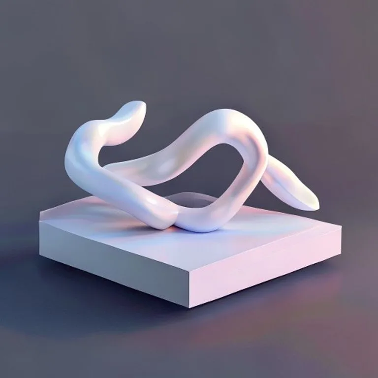Renderizado 3D isométrico que ilustra las dinámicas complejas y el potencial de armonía entre la Serpiente y el Mono, mostrando cómo sus personalidades pueden entrelazarse.