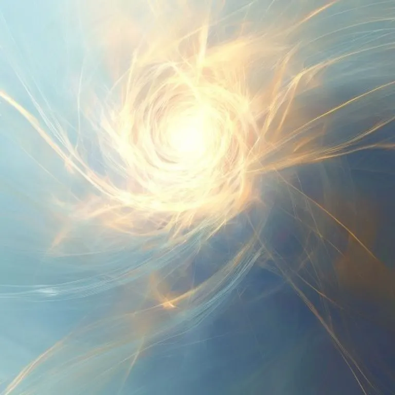 Manos unidas en oración, rodeadas de una luz etérea y celestial, simbolizando la conexión divina y la comunicación espiritual.