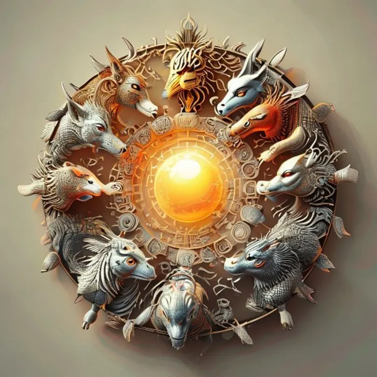 A vibrant 3D illustration shows the twelve Chinese Zodiac animals encircling a glowing orb, symbolizing the complex interplay of energies that define compatibility.