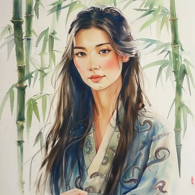 Mujer Serpiente, símbolo de serenidad, intuición y sabiduría oriental.