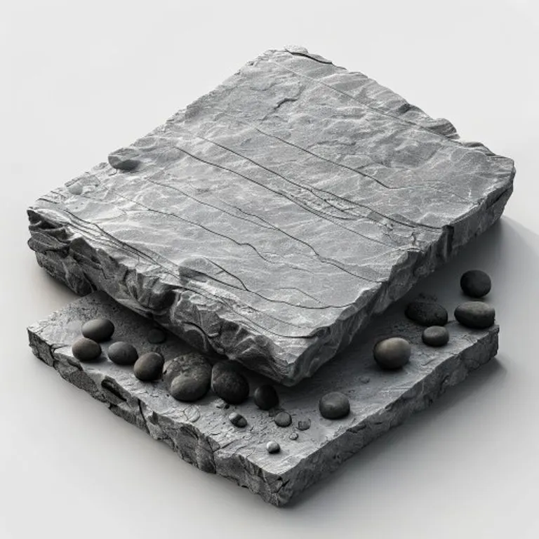 Close-up of an ancient stone abacus with pebbles, illustrating a primitive counting device used in Mesopotamia.