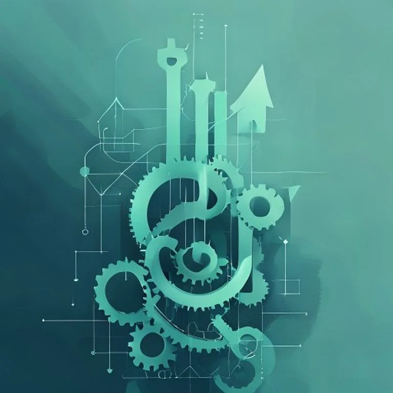 Una representación abstracta de la economía global con líneas de datos y gráficos ascendentes, entrelazadas con el contorno sutil de una serpiente. Los colores son vibrantes, sugiriendo crecimiento y dinamismo.