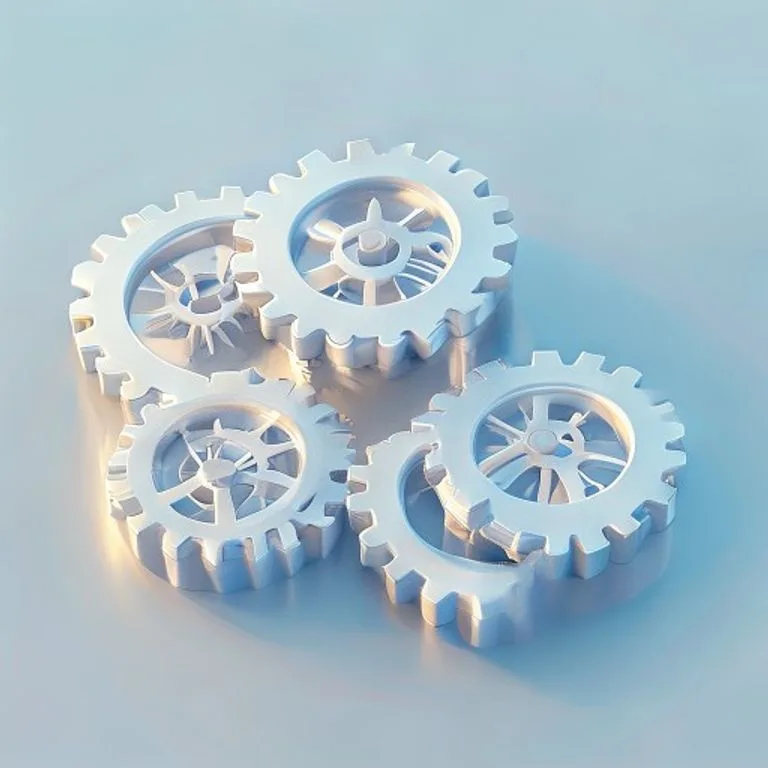 Render 3D isométrico que ilustra la interconexión y el ritmo de las modalidades astrológicas: Cardinal, Fija y Mutable, en un diseño moderno.