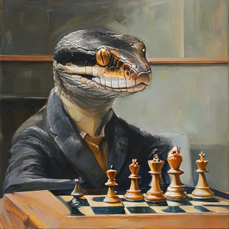 A detailed illustration of a complex workplace strategy board with interconnected elements, representing the intricate dynamics Snakes faced in 2015.