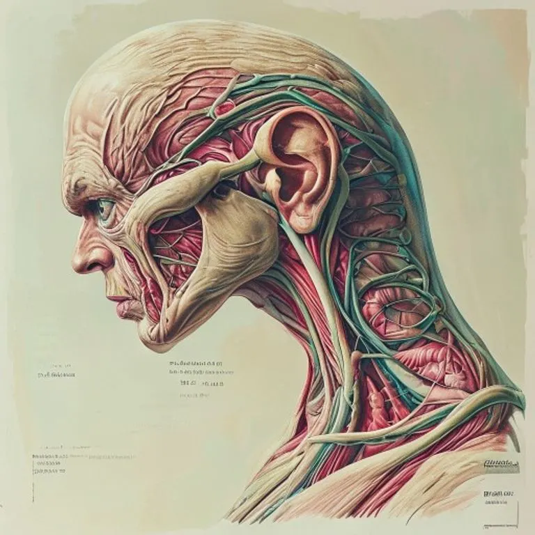 Abstract conceptual art piece depicting glowing, interconnected lines representing nerves and vessels in the human foot against a dark, ethereal background, highlighting the complex internal structures and energy pathways.