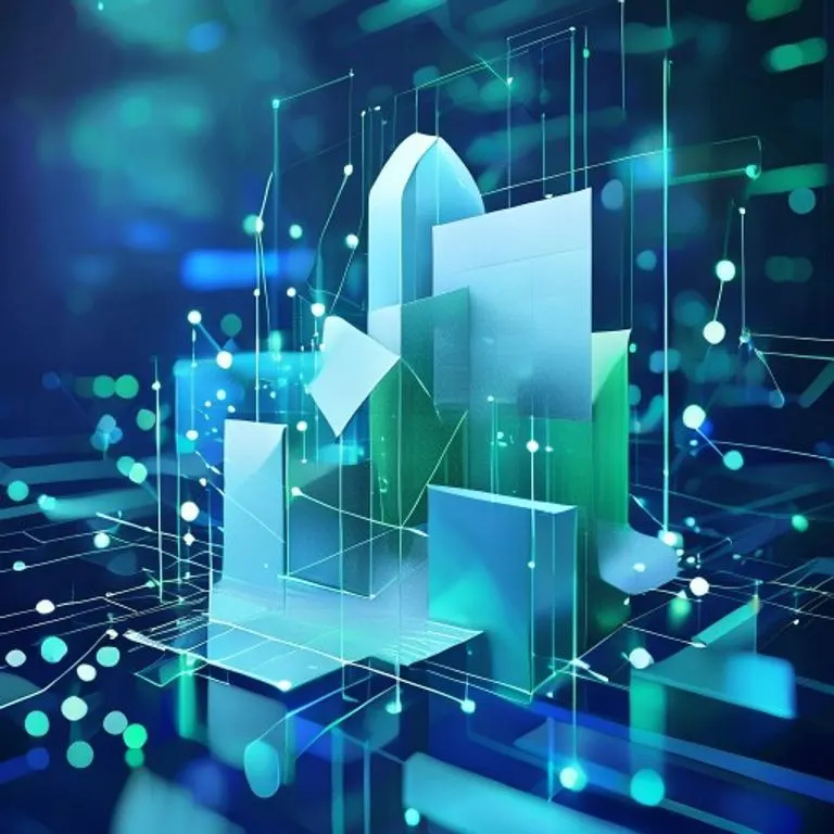 Representación abstracta de títulos valores digitales y físicos entrelazados