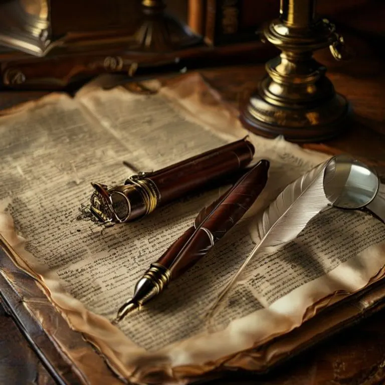 Fotografía cinematográfica de un escritorio de abogado con documentos legales, un sello de cera y un antiguo Código de Comercio.