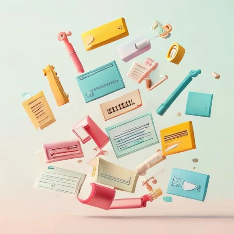 Arte conceptual de una disposición estilizada de varios instrumentos comerciales, incluyendo una letra de cambio, un pagaré, un cheque y un icono de factura digital, flotando interconectados con líneas limpias y colores pastel.