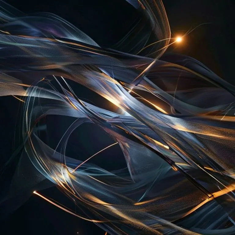 Ilustración abstracta de tensiones internas en materiales