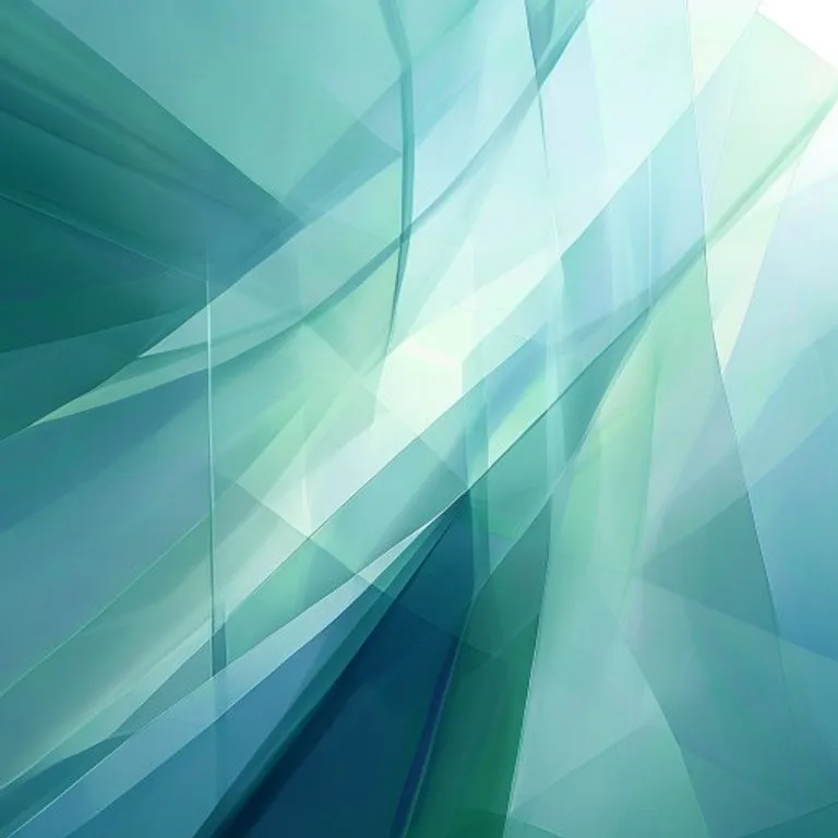 Arte conceptual de planos geométricos translúcidos superpuestos, creando un efecto de expansión y delimitación, con una iluminación suave que resalta las intersecciones.