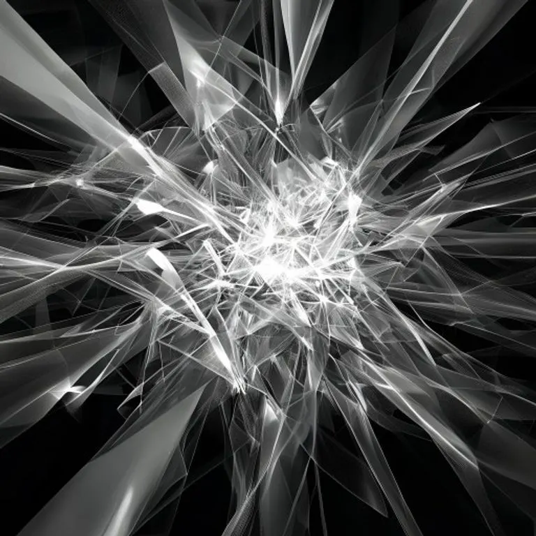 Ilustración abstracta de múltiples haces de luz interconectados, simbolizando la unión de ideales y la fuerza de la acción colectiva.