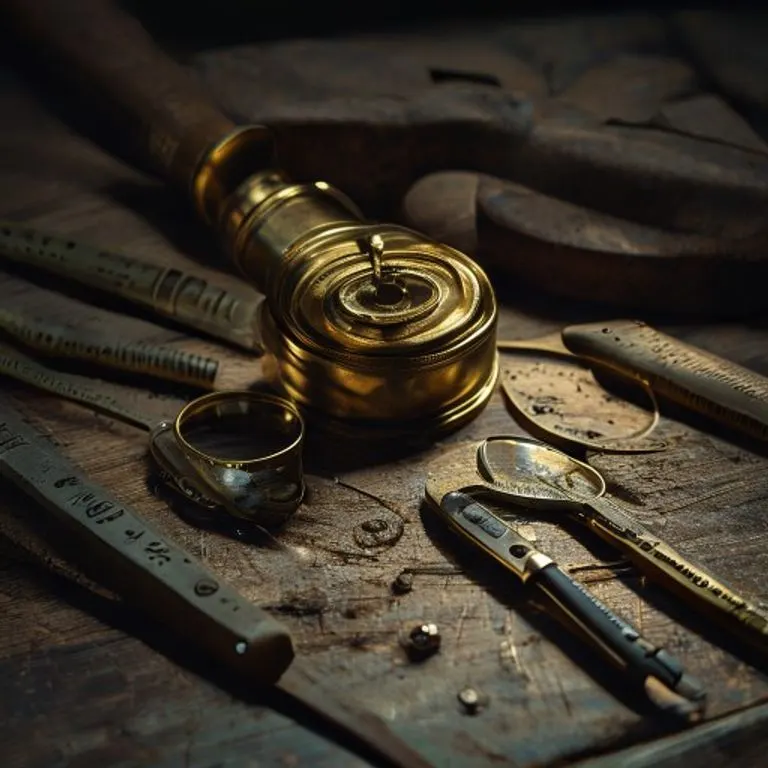 Fotografía forense de un casquillo de bala antiguo