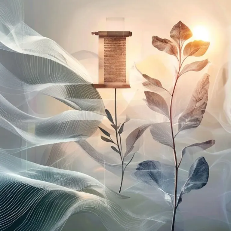Ilustración conceptual de una planta con raíces profundas y un sistema de riego, representando la función del ácido abscísico (ABA) en la fisiología vegetal.