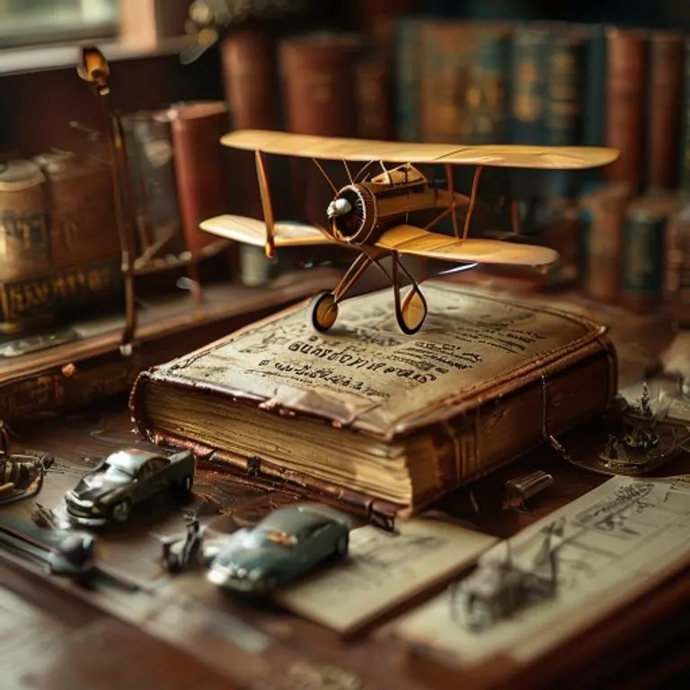Bodegón de una maqueta arquitectónica estilizada con el logo AA, un libro abierto y una insignia de Alcohólicos Anónimos.