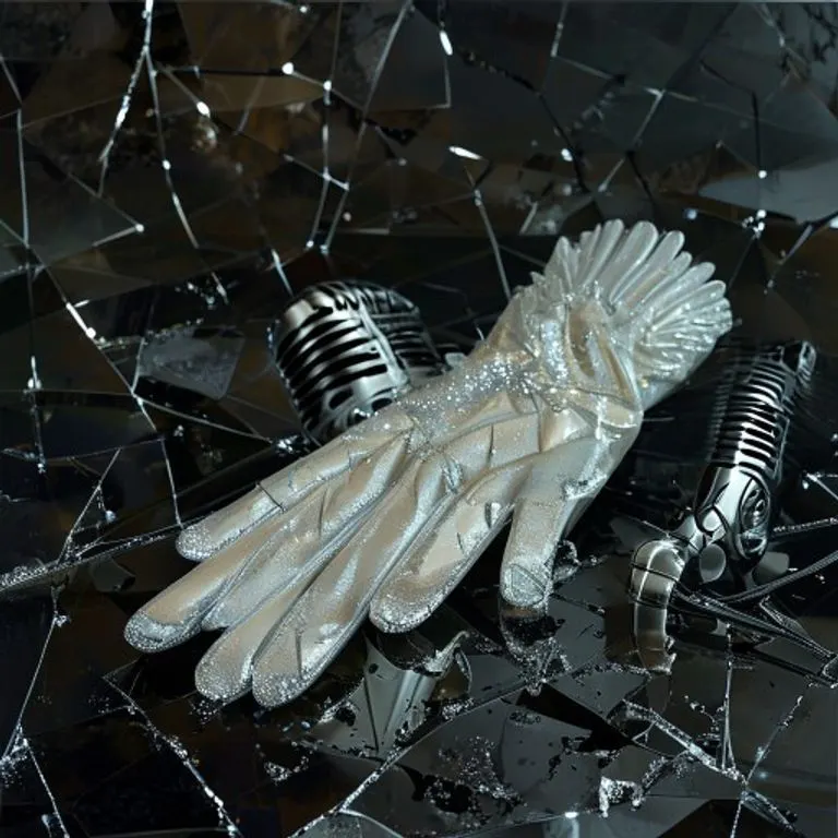 Representación conceptual de ondas sonoras rompiendo una cinta de cassette y un CD fragmentado, simbolizando la fuerza disruptiva de la música.