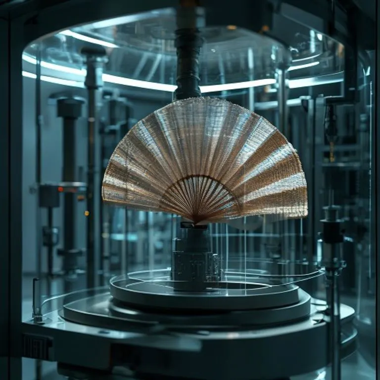 Conceptual art depicting swirling blue and red lines representing air currents and heat dissipation.