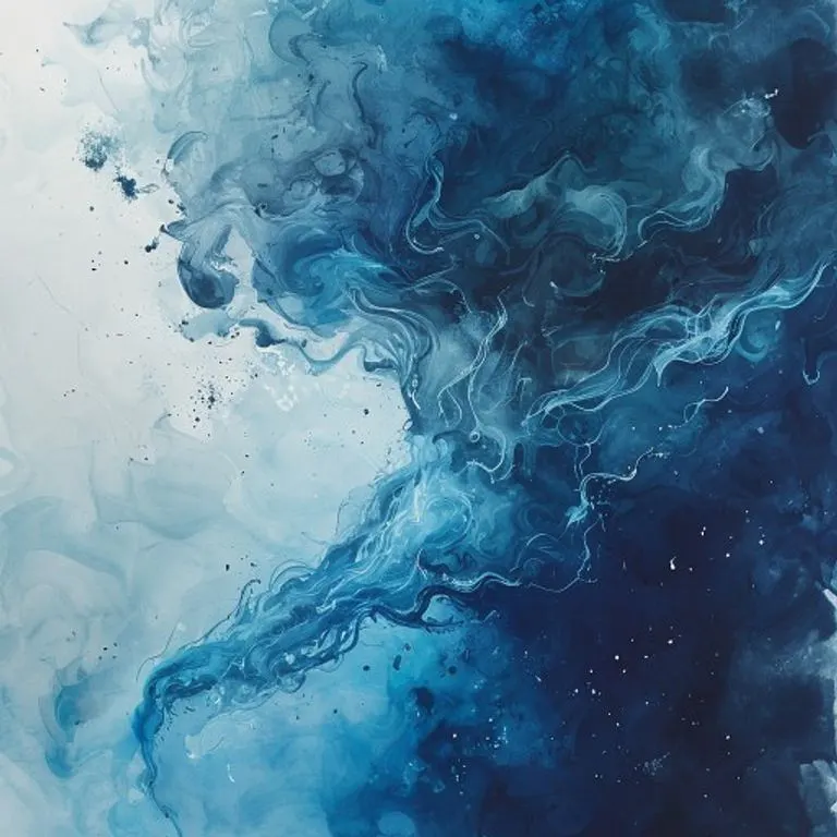 Ilustración conceptual de un aliento puro luchando contra una nube de contaminación