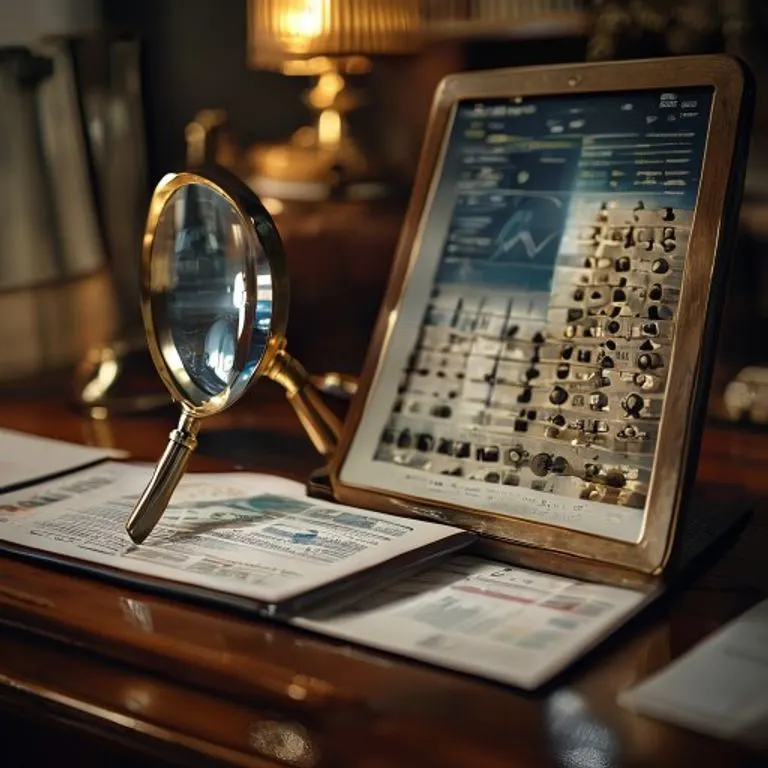 Bodegón de un ábaco antiguo junto a una tableta moderna con gráficos de datos, simbolizando la evolución de las herramientas de análisis.