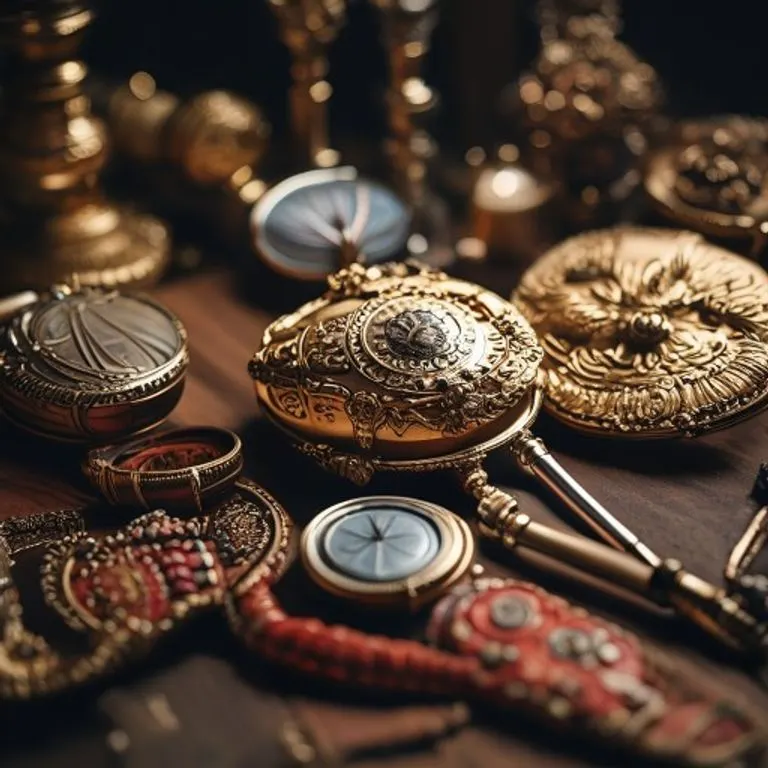 Still-life photography of an antique globe resting on a stack of worn leather-bound books, illuminated by a soft, ethereal light filtering through a stained-glass window. A quill and inkwell are nearby.