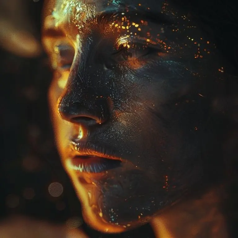 Representación 3D de un cerebro humano con luces de neón, simbolizando la respuesta a la adrenalina.