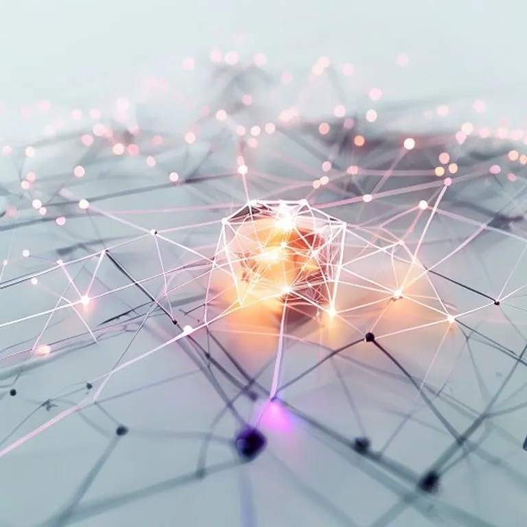 Una representación abstracta de canales de comunicación digital, con formas geométricas simplificadas y líneas interconectadas, simbolizando el flujo de información eficiente.