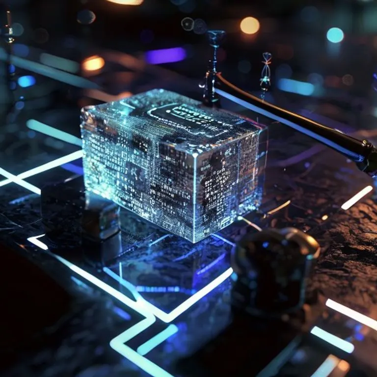 Representación abstracta de seguridad de datos en una red blockchain