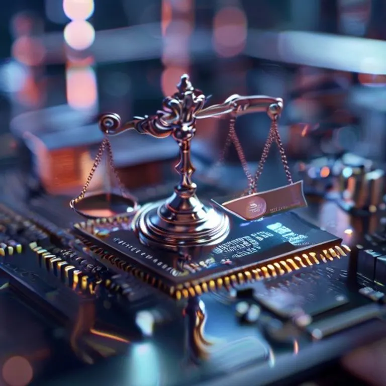 Red digital interconectada formando una ciudad futurista con estructuras de blockchain, simbolizando la seguridad y la confianza en las plataformas online.