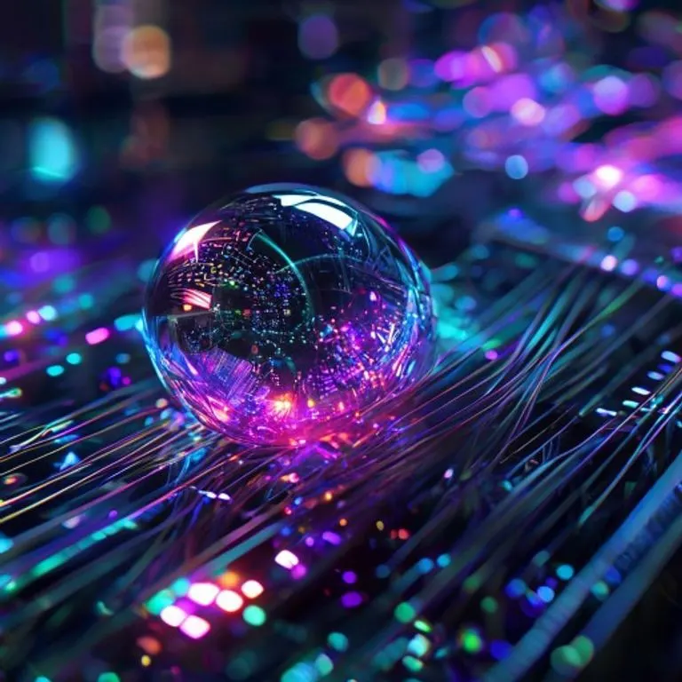 Bodegón de dispositivos de Realidad Extendida con luces de neón, simbolizando la vanguardia tecnológica.