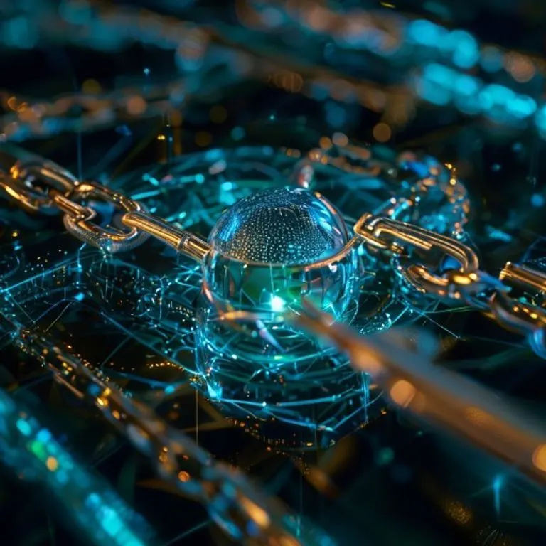 Primer plano de un candado de latón antiguo sobre una placa de circuito digital con rutas de datos brillantes, simbolizando la seguridad de la información.