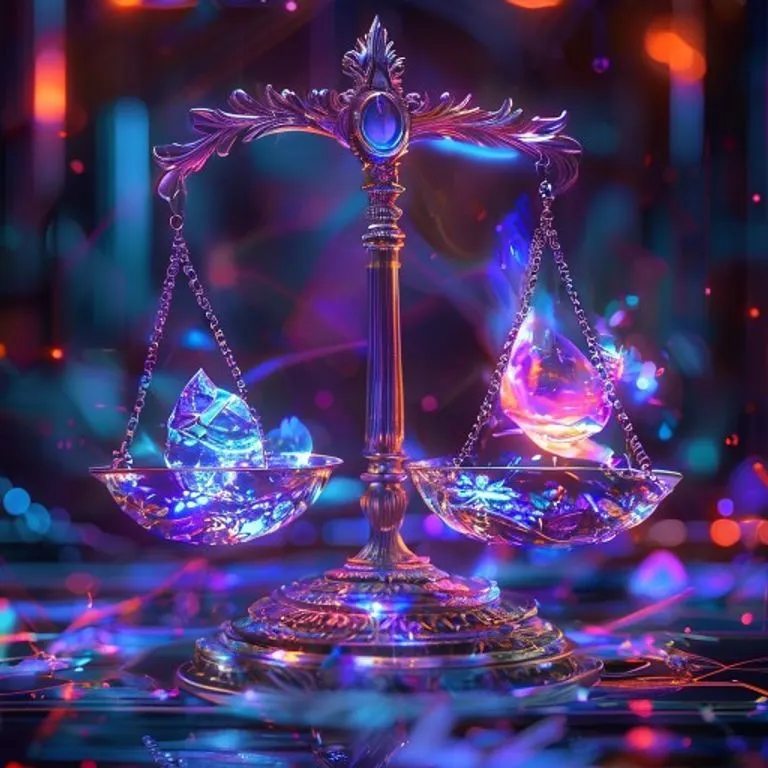Arte abstracto de un vórtice de polvo metálico y tonos tierra, con vetas verdes y azules, y un punto de luz dorada central, simbolizando el equilibrio elemental.