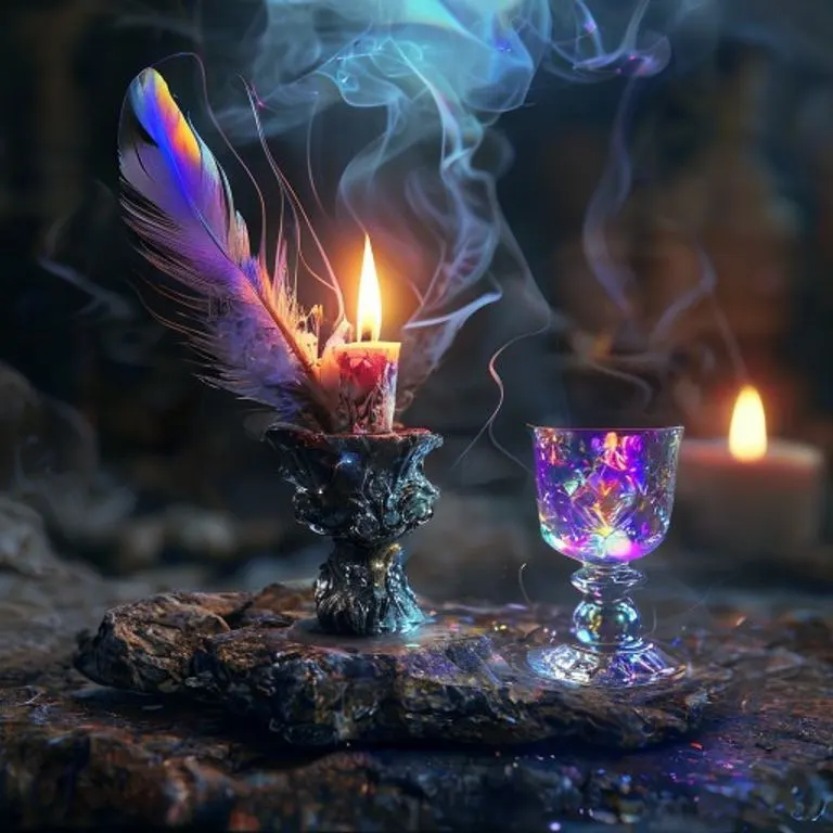 Ilustración 3D de una planta vibrante emergiendo de tierra fértil, con brisa y luz solar.