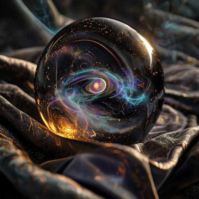 Pintura acuarela abstracta de energía fluyendo con glifos planetarios, simbolizando la transformación y la manifestación de deseos a través de la energía cósmica.
