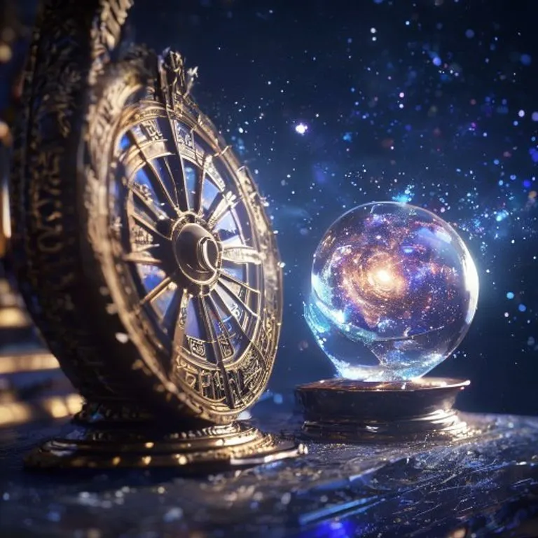 Arte conceptual abstracto con patrones fluidos y arremolinados de luz y sombra en tonos azules y púrpuras, mezclándose con negros profundos y acentos dorados sutiles, formando un bucle infinito que simboliza los ciclos kármicos y la evolución del alma.