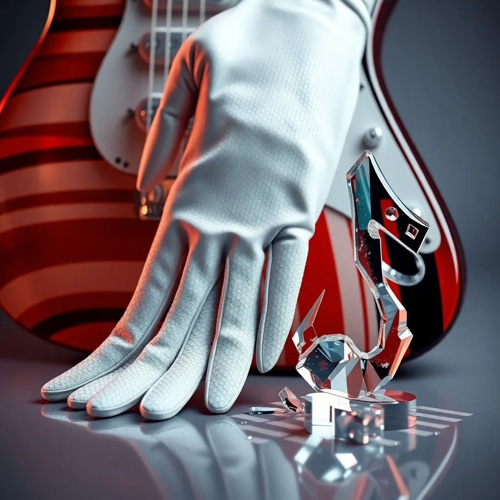 Cintas de cassette magnéticas entrelazadas con luces de neón, representando la fusión creativa de géneros musicales.