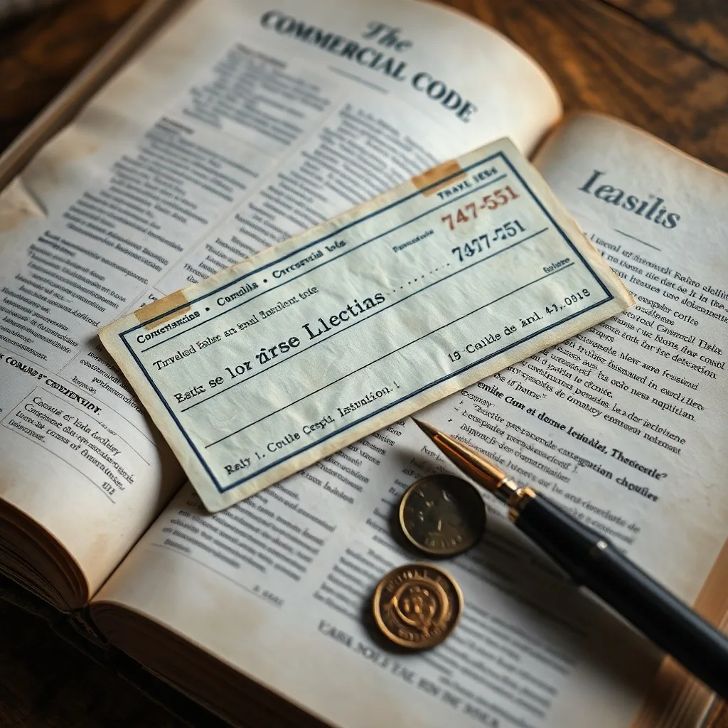 Una cartera de cuero antigua abierta sobre un escritorio, mostrando cheques de viajero, una pluma estilográfica y un pasaporte gastado.